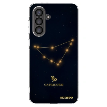 Picasee Samsung Galaxy A56 5G A566B Hülle - Transparentes Silikon - CAPRICORN