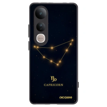 Picasee Vivo V50 Lite 5G Hülle - Schwarzes Silikon - CAPRICORN