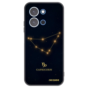 Picasee Xiaomi Redmi 15C 4G Hülle - Schwarzes Silikon - CAPRICORN