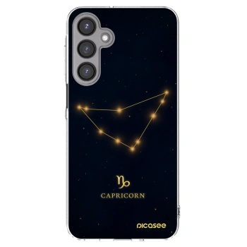 Picasee Samsung Galaxy A16 4G Hülle - Transparentes Silikon - CAPRICORN