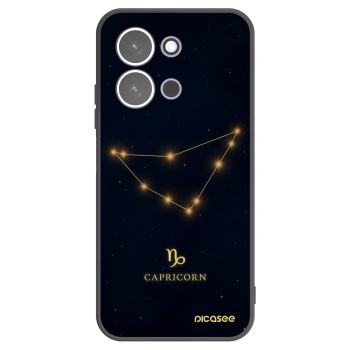 Picasee Xiaomi Redmi 15C 5G Hülle - Schwarzes Silikon - CAPRICORN