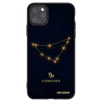 Picasee Apple iPhone 11 Pro Max Hülle - Schwarzes Silikon - CAPRICORN
