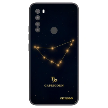Picasee Xiaomi Redmi Note 8 Hülle - Schwarzes Silikon - CAPRICORN