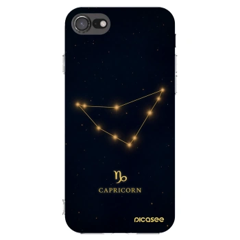 Picasee Apple iPhone SE 2020 Hülle - Transparentes Silikon - CAPRICORN