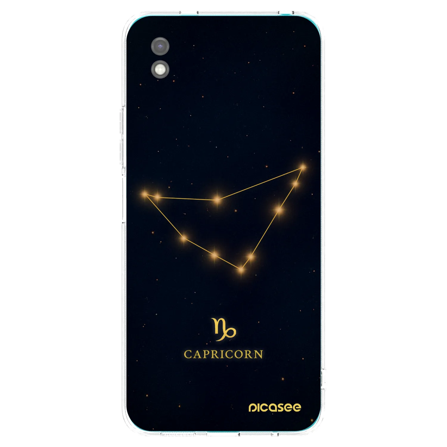 Picasee Xiaomi Redmi 9A Hülle - Schwarzes Silikon - CAPRICORN