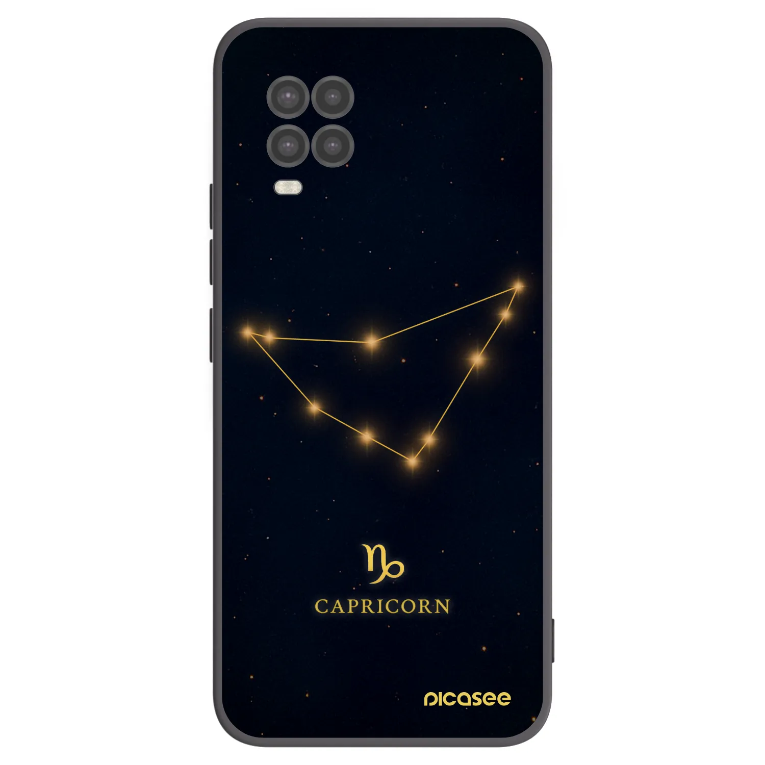 Picasee Xiaomi Mi 10 Lite Hülle - Schwarzes Silikon - CAPRICORN