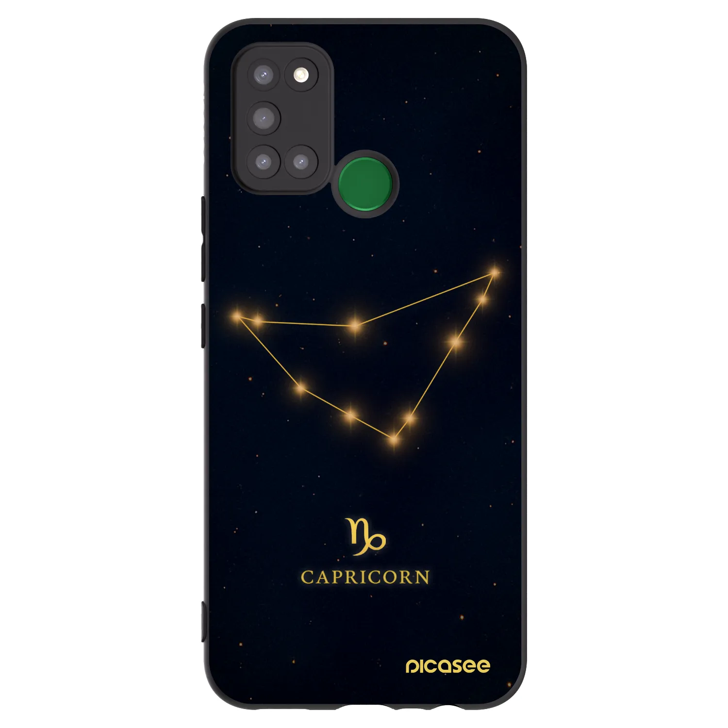 Picasee Realme 7i Hülle - Schwarzes Silikon - CAPRICORN