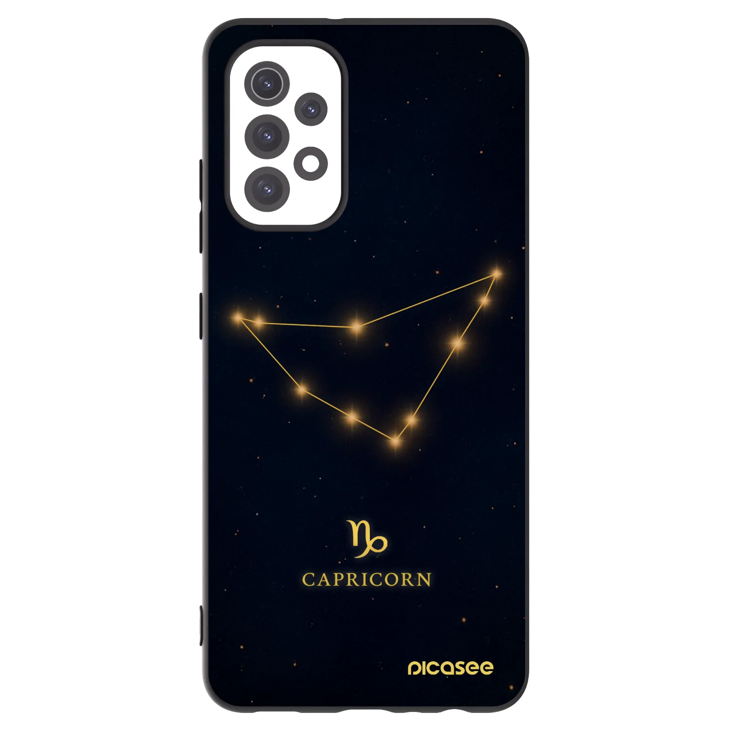 Picasee Samsung Galaxy A32 5G A326B Hülle - Schwarzes Silikon - CAPRICORN