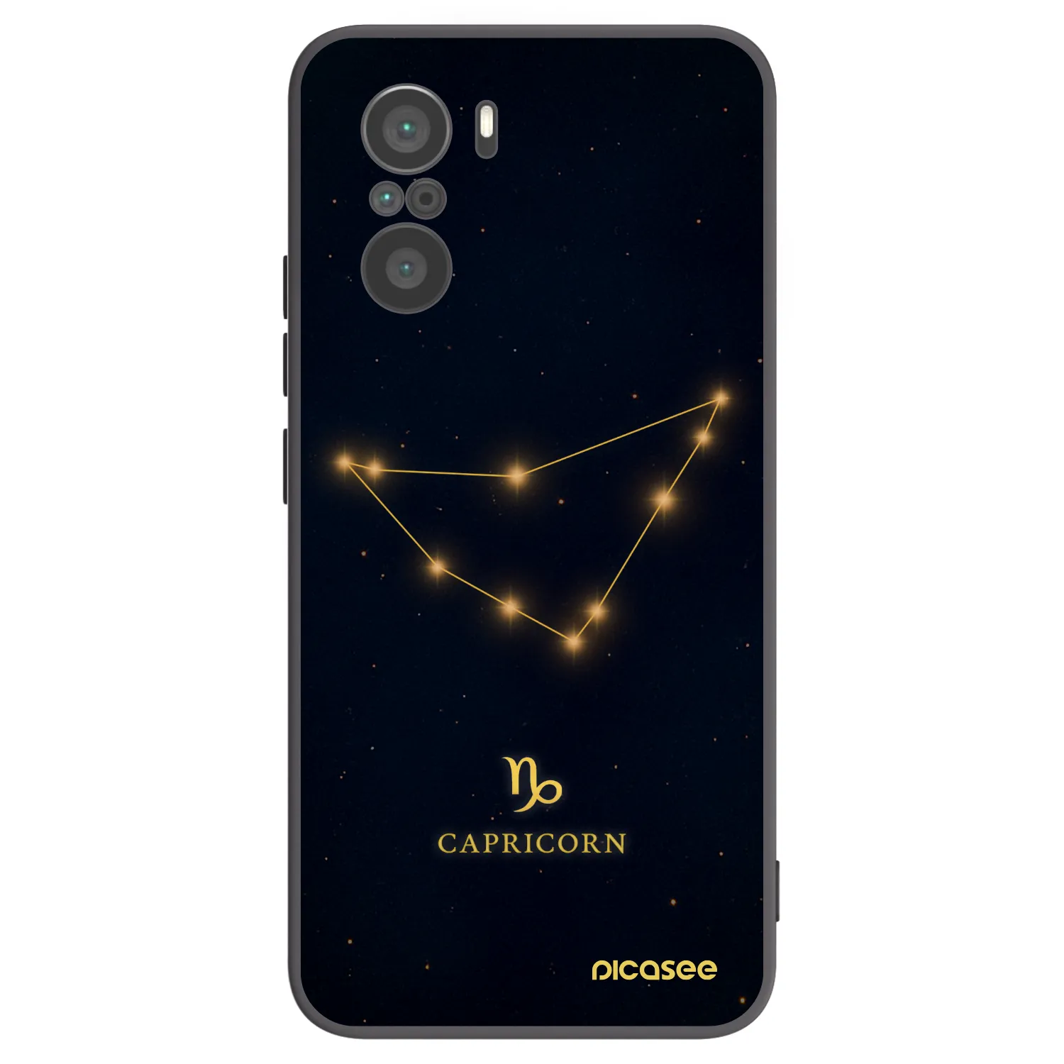 Picasee Xiaomi Poco F3 Hülle - Schwarzes Silikon - CAPRICORN