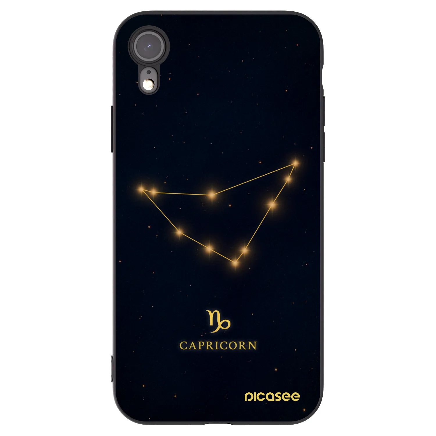 Picasee Apple iPhone 6 Plus/6S Plus Hülle - Schwarzes Silikon - CAPRICORN