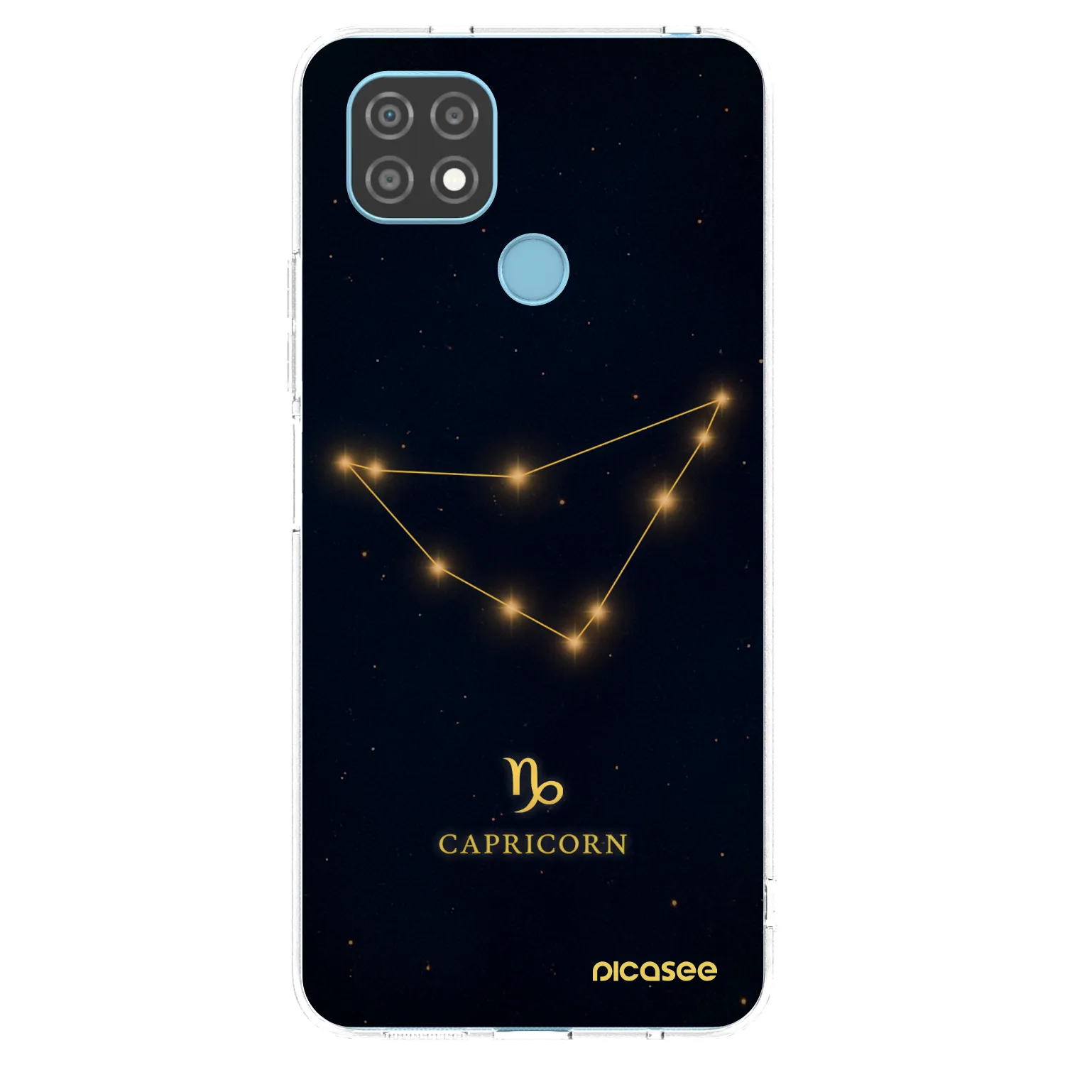 Picasee Realme C21 Hülle - Transparentes Silikon - CAPRICORN