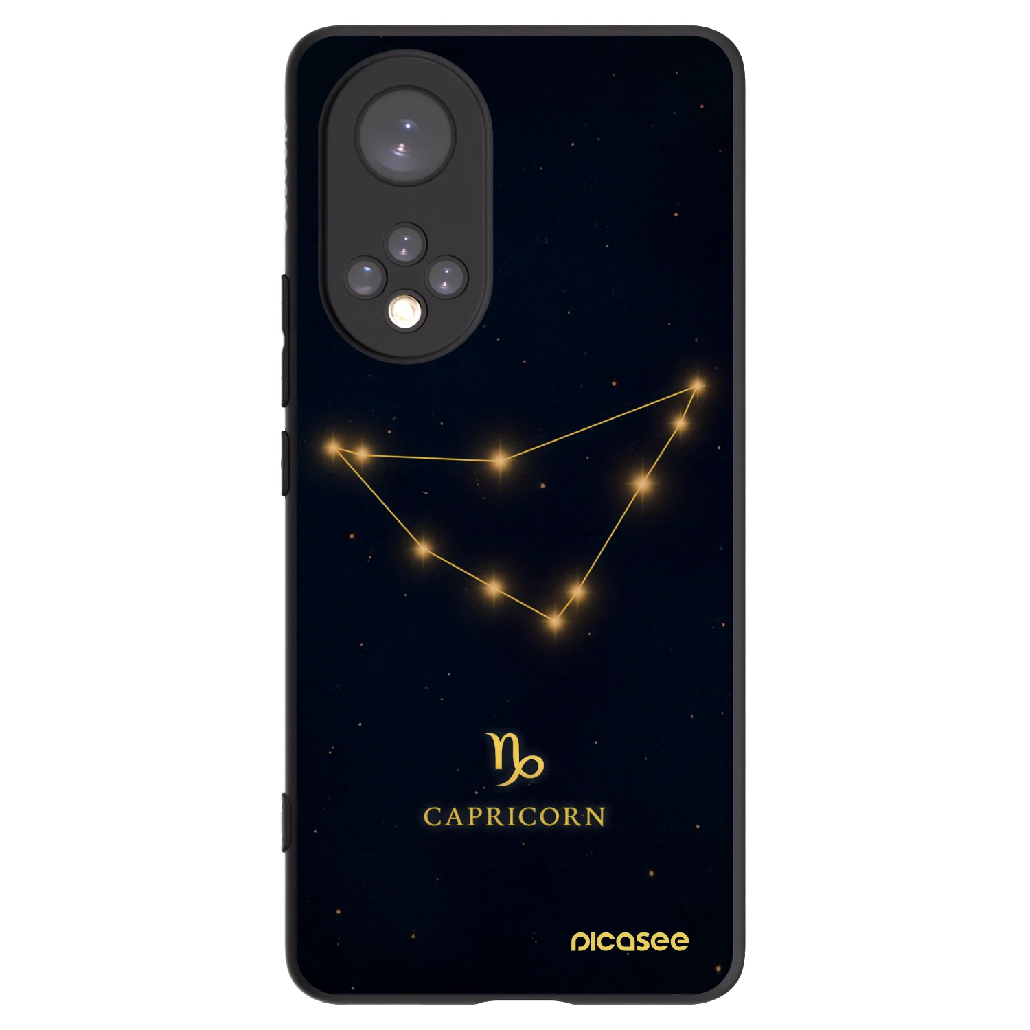 Picasee Honor 50 5G Hülle - Schwarzes Silikon - CAPRICORN