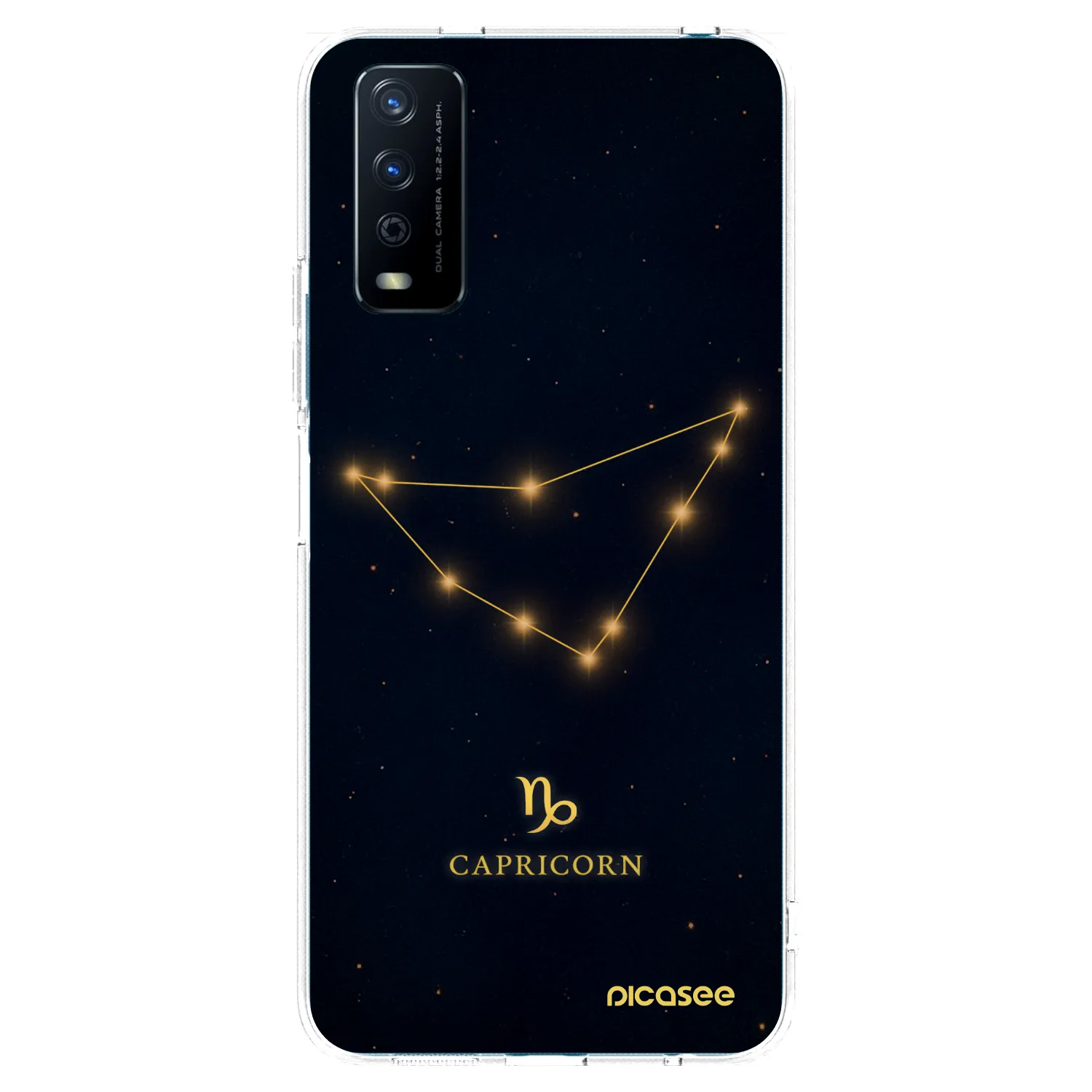 Picasee Vivo Y11s Hülle - Transparentes Silikon - CAPRICORN