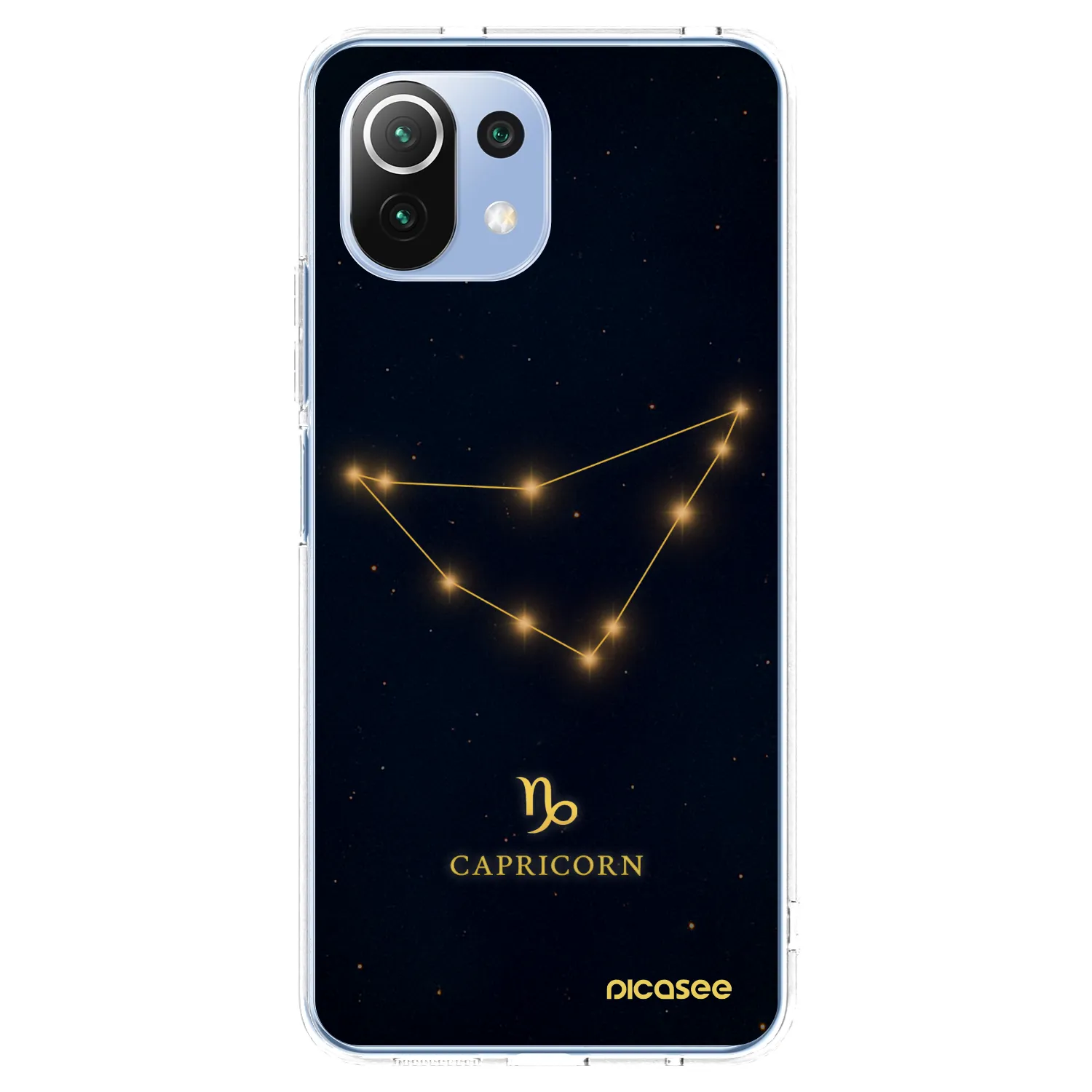 Picasee Xiaomi 11 Lite 5G NE Hülle - Transparentes Silikon - CAPRICORN