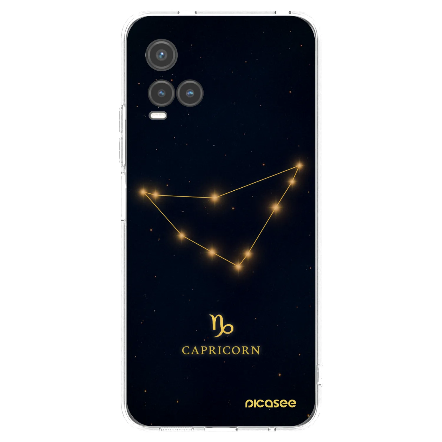 Picasee Vivo Y33s Hülle - Transparentes Silikon - CAPRICORN