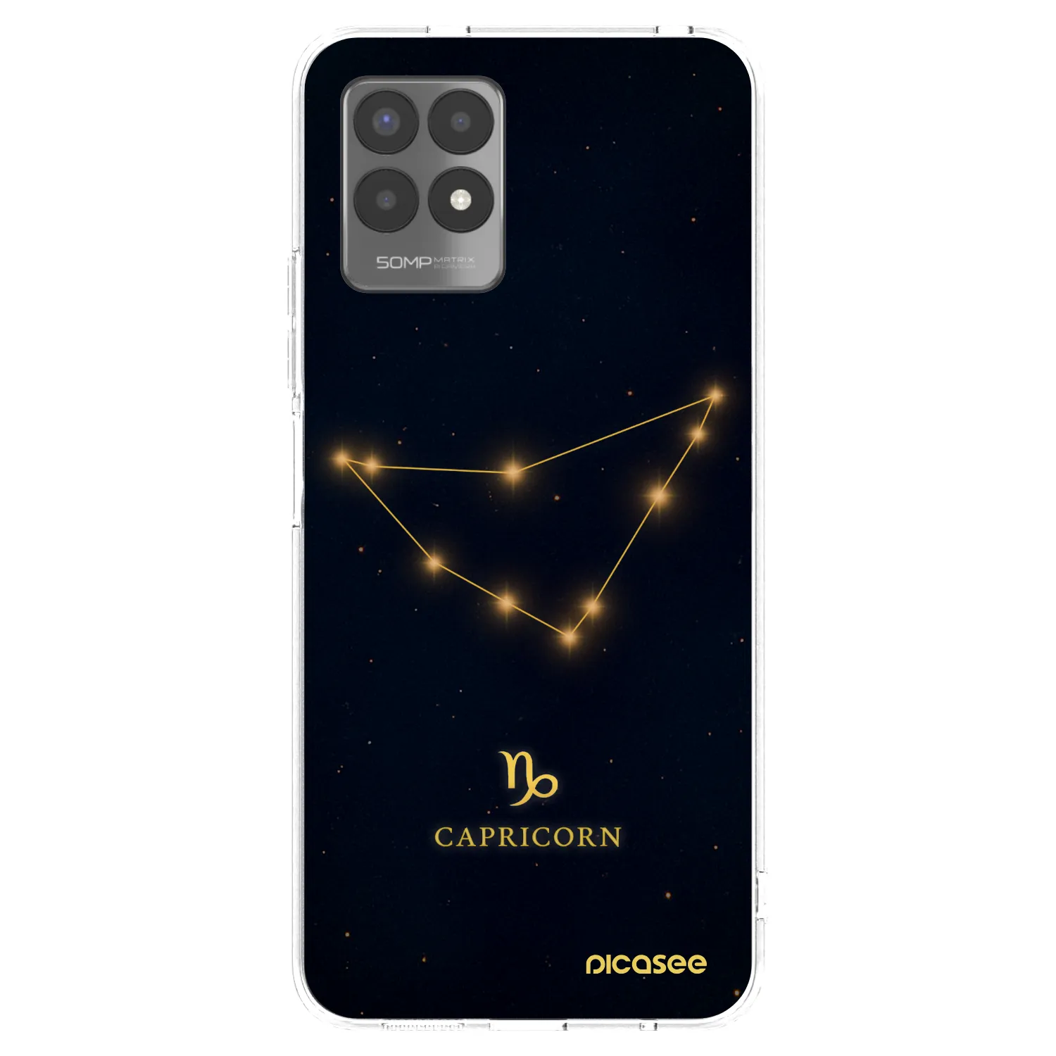 Picasee Realme 8i Hülle - Transparentes Silikon - CAPRICORN