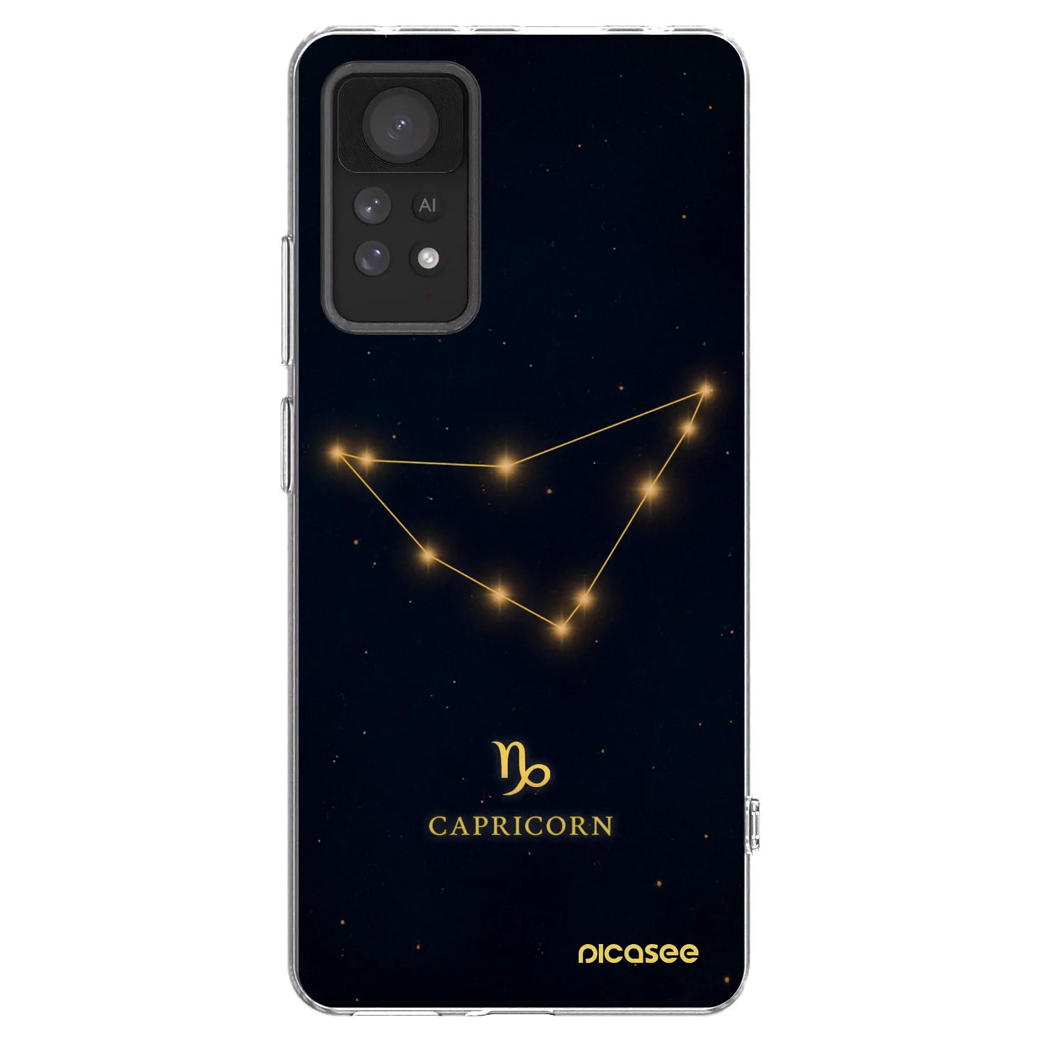 Picasee Xiaomi Redmi Note 11 Pro Hülle - Transparentes Silikon - CAPRICORN