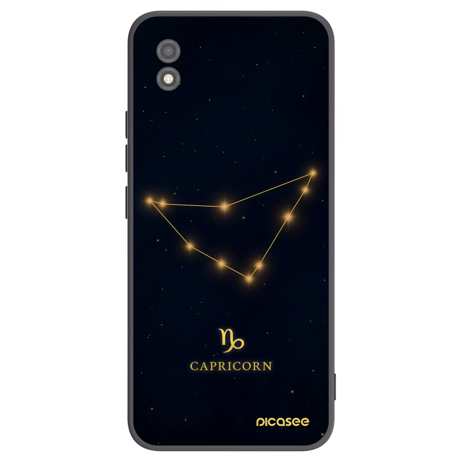 Picasee Realme C11 (2021) Hülle - Schwarzes Silikon - CAPRICORN