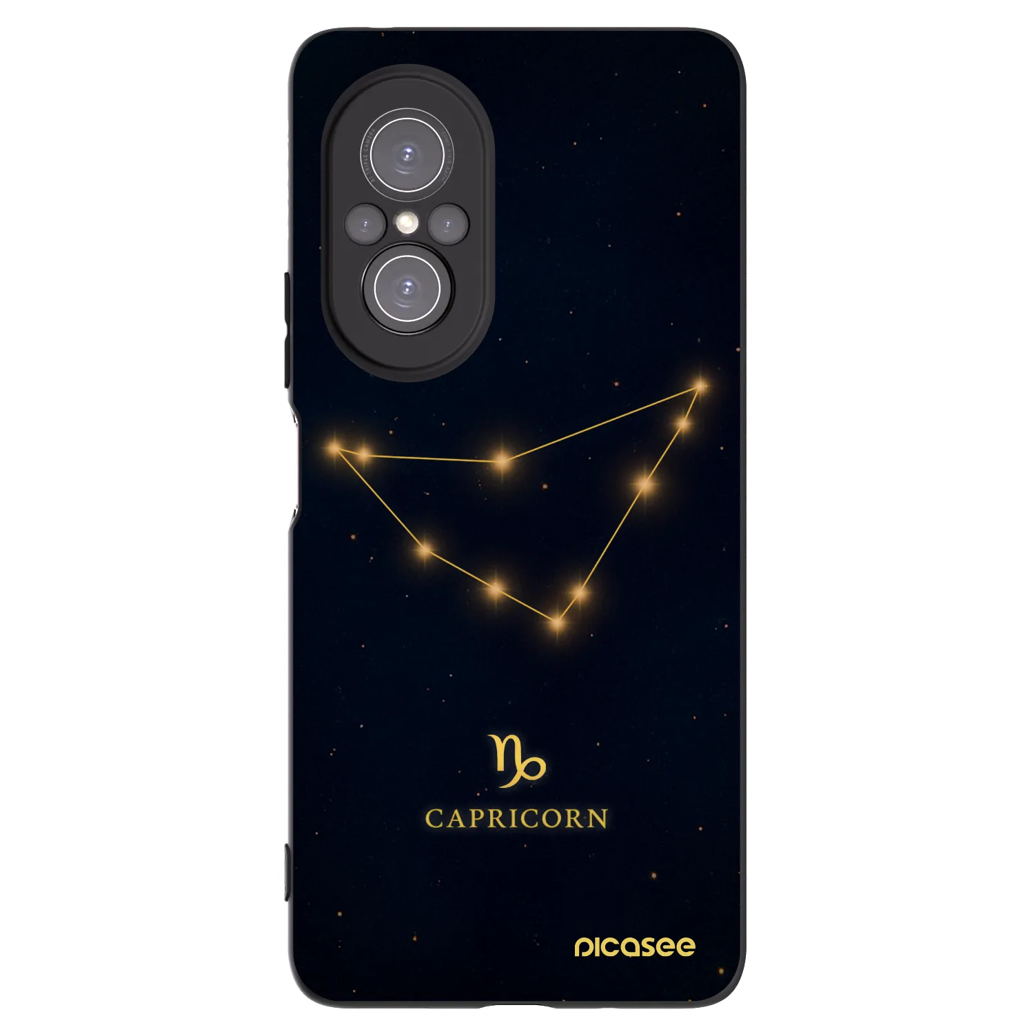Picasee Huawei Nova 9 SE Hülle - Schwarzes Silikon - CAPRICORN