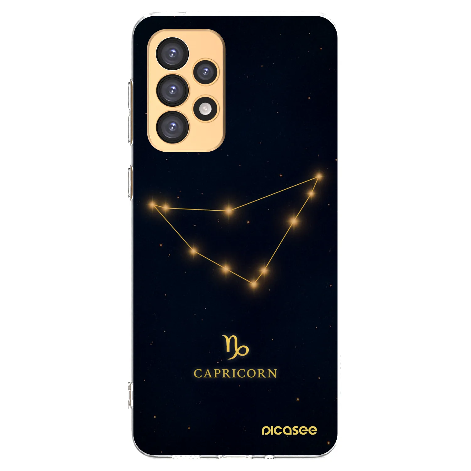 Picasee Samsung Galaxy A33 5G A336 Hülle - Transparentes Silikon - CAPRICORN