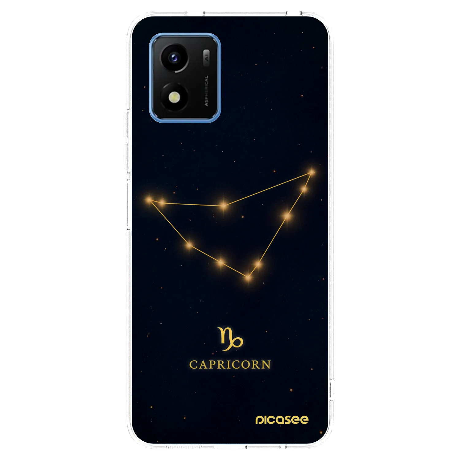 Picasee Vivo Y01 Hülle - Transparentes Silikon - CAPRICORN