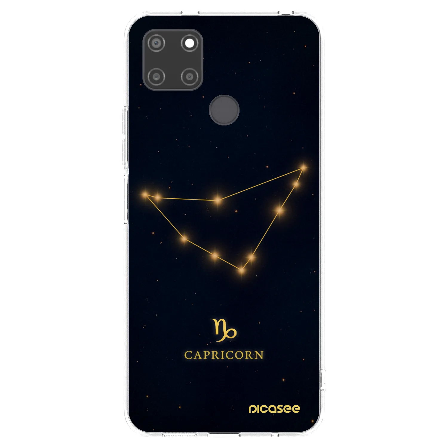 Picasee Realme C21Y Hülle - Transparentes Silikon - CAPRICORN