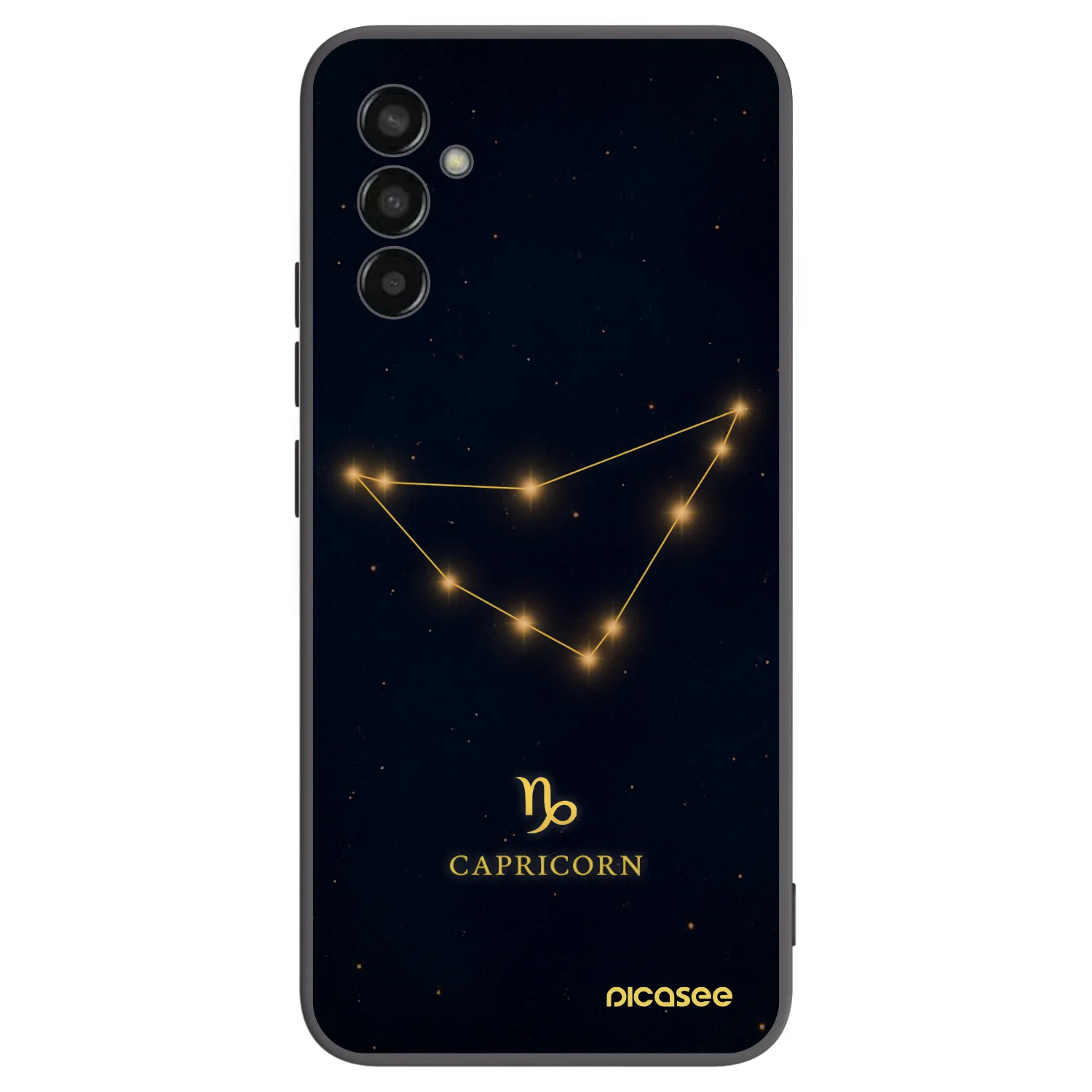 Picasee Samsung Galaxy M13 M135F Hülle - Schwarzes Silikon - CAPRICORN