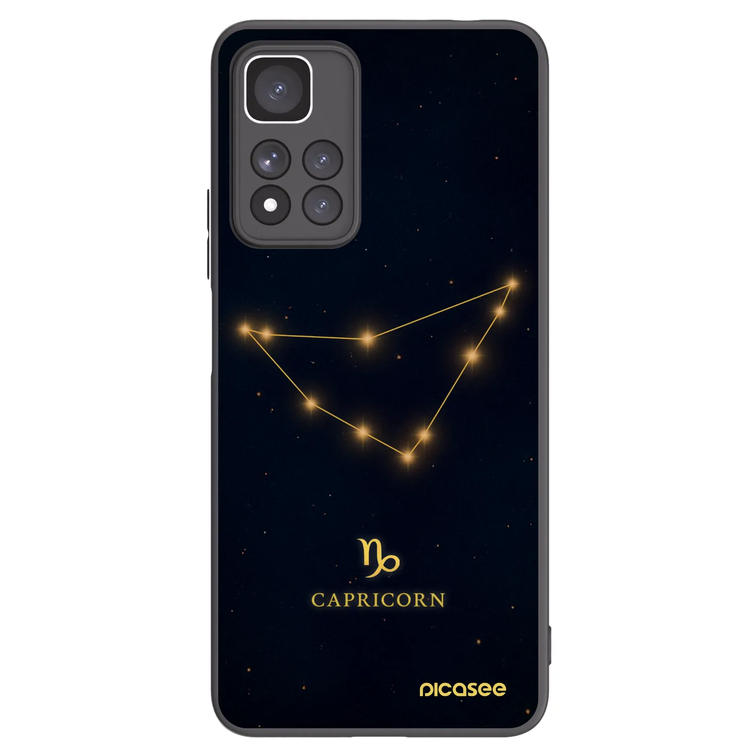 Picasee Xiaomi Redmi Note 11 Pro+ 5G Hülle - Schwarzes Silikon - CAPRICORN