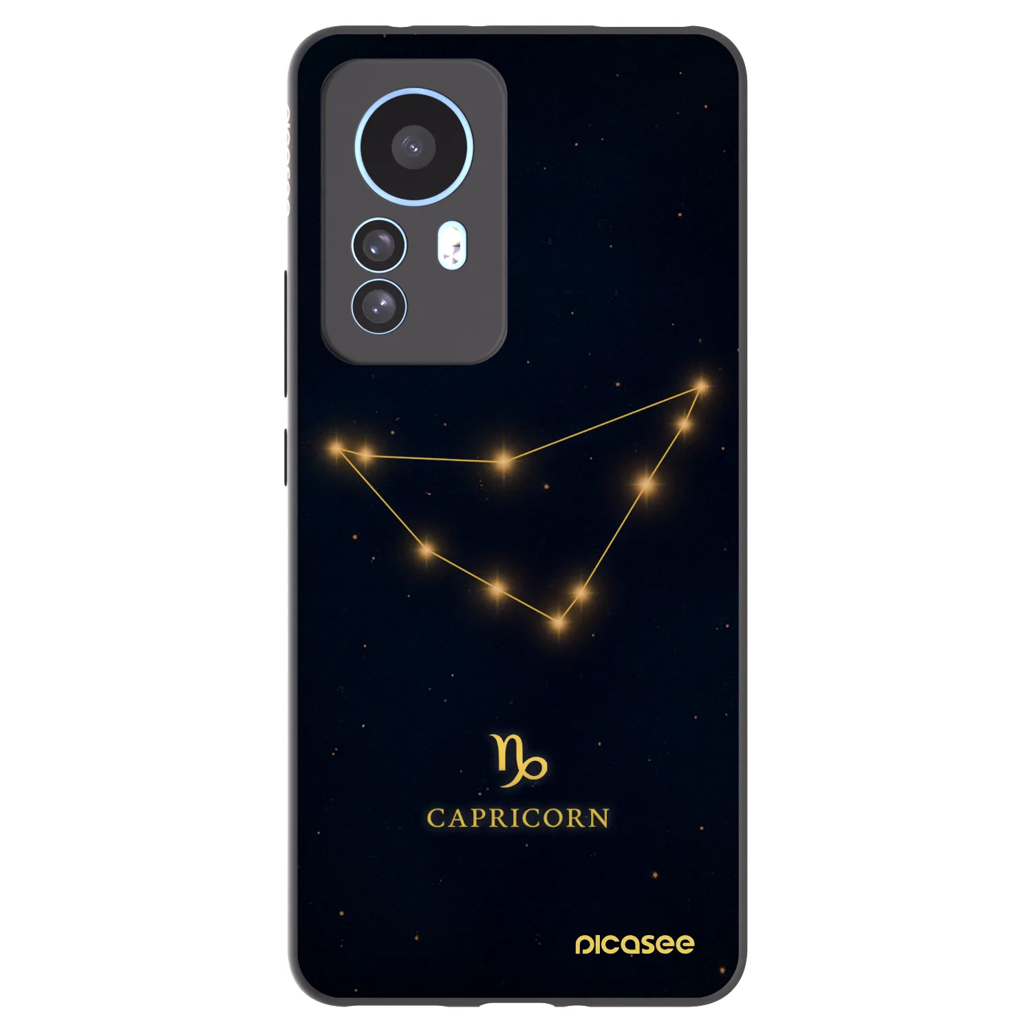 Picasee Xiaomi 12T Pro Hülle - Schwarzes Silikon - CAPRICORN