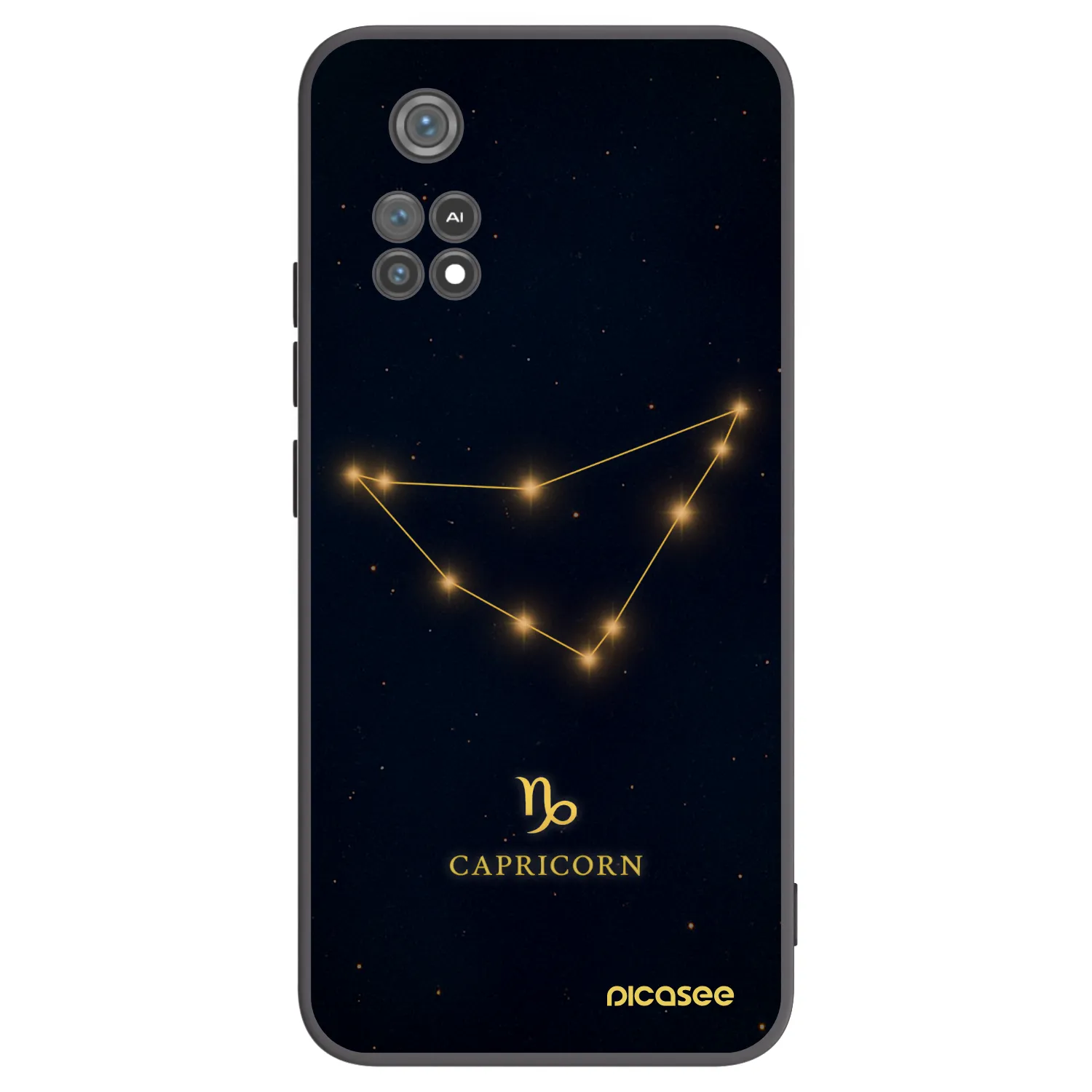 Picasee Xiaomi Poco M4 Pro Hülle - Schwarzes Silikon - CAPRICORN