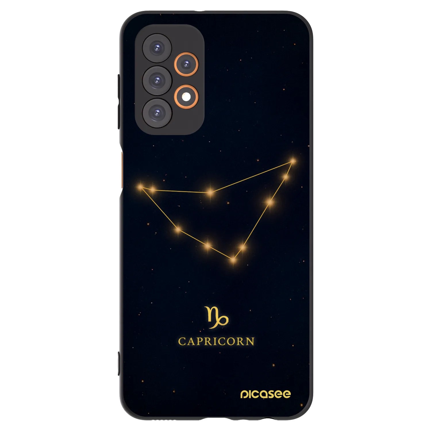 Picasee Samsung Galaxy A23 A236B 5G Hülle - Schwarzes Silikon - CAPRICORN