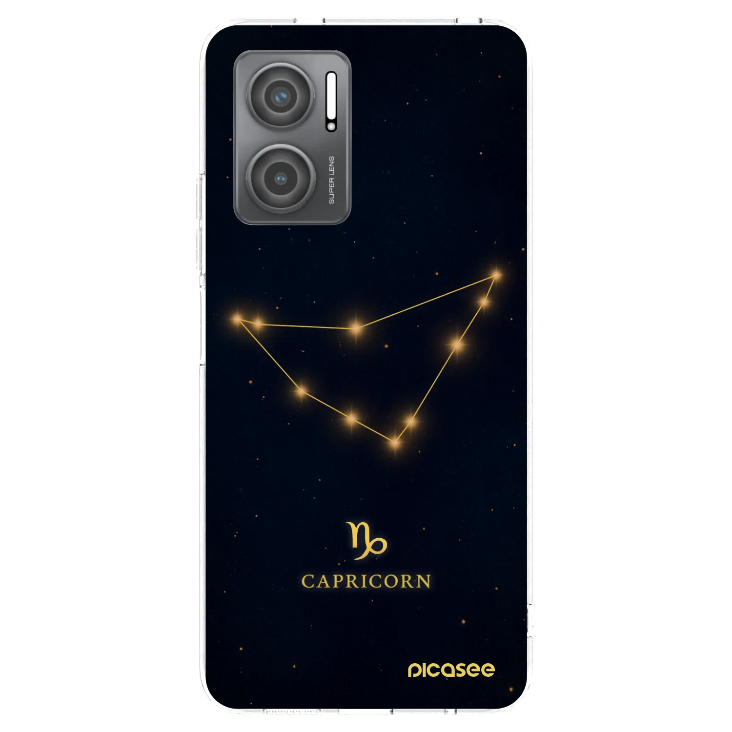 Picasee Xiaomi Redmi 10 5G Hülle - Transparentes Silikon - CAPRICORN