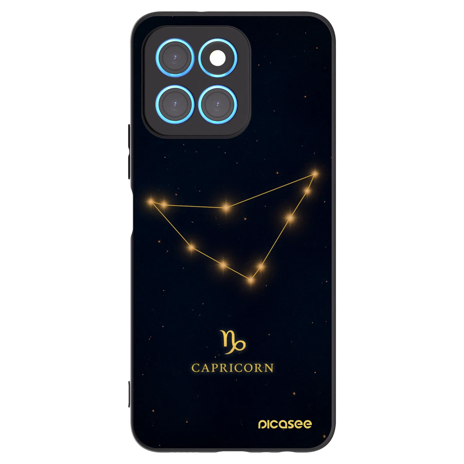 Picasee Honor X8 5G Hülle - Schwarzes Silikon - CAPRICORN