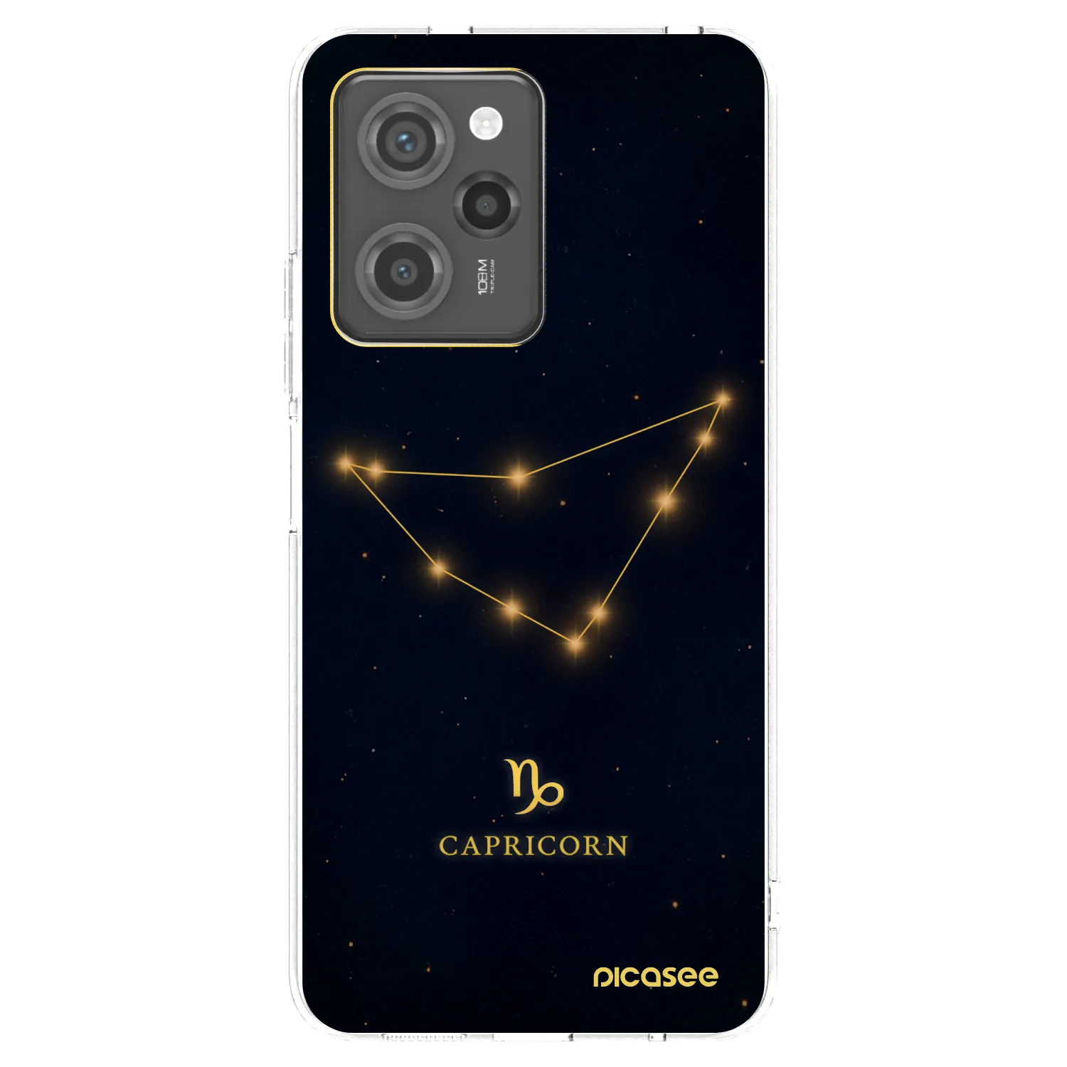Picasee Xiaomi Poco X5 Pro Hülle - Schwarzes Silikon - CAPRICORN
