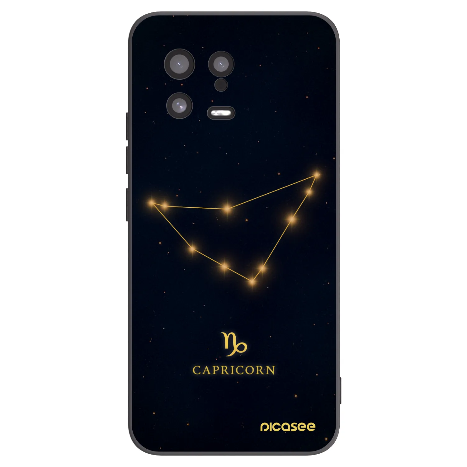 Picasee Xiaomi 13 Hülle - Schwarzes Silikon - CAPRICORN