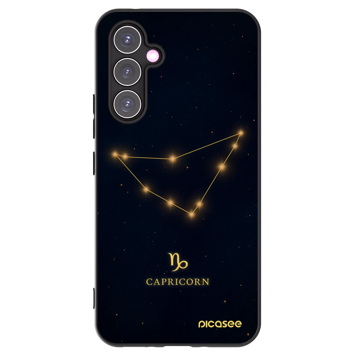 Picasee Samsung Galaxy A54 5G A546B Hülle - Schwarzes Silikon - CAPRICORN