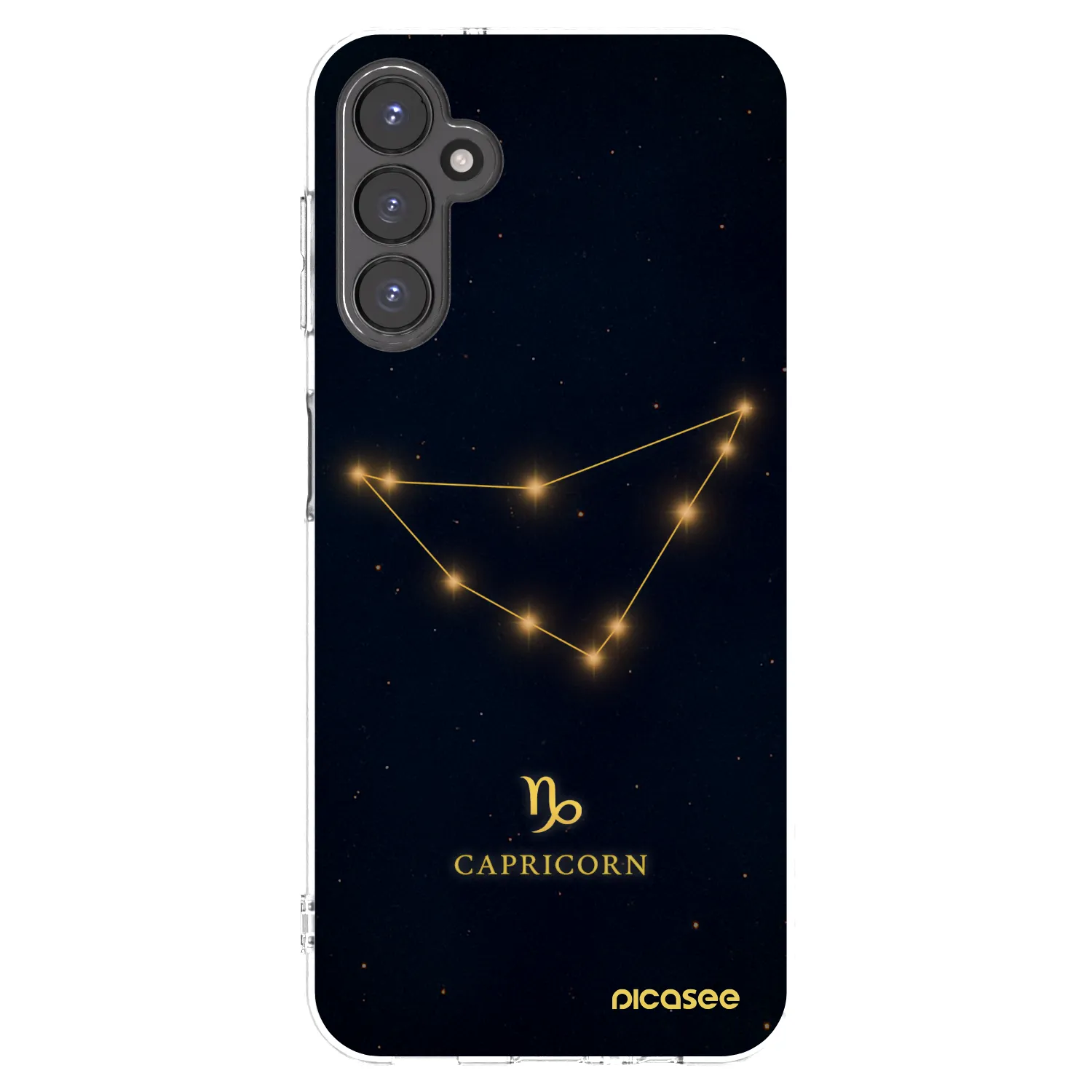 Picasee Samsung Galaxy A14 4G A145R Hülle - Transparentes Silikon - CAPRICORN