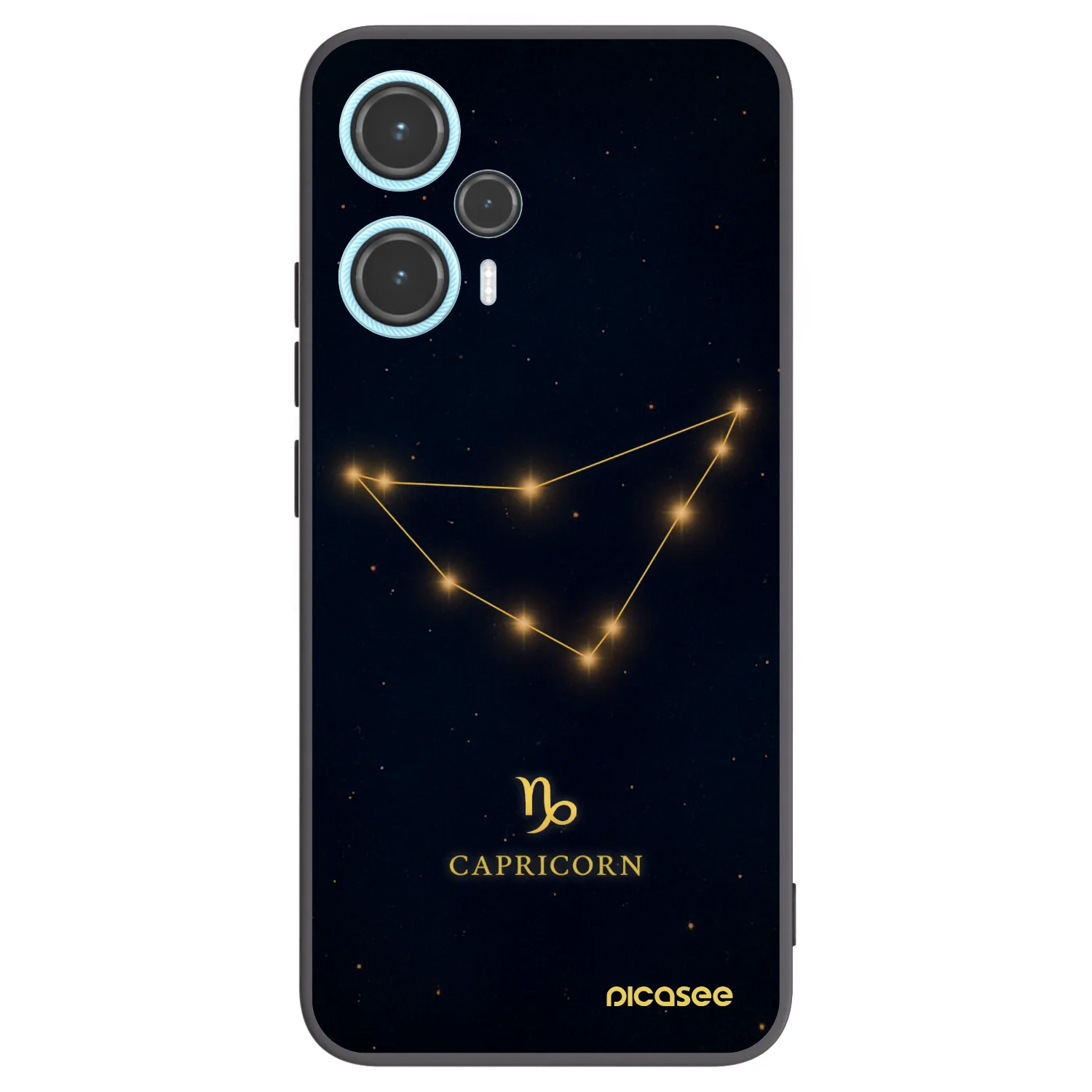 Picasee Xiaomi Poco F5 Hülle - Schwarzes Silikon - CAPRICORN