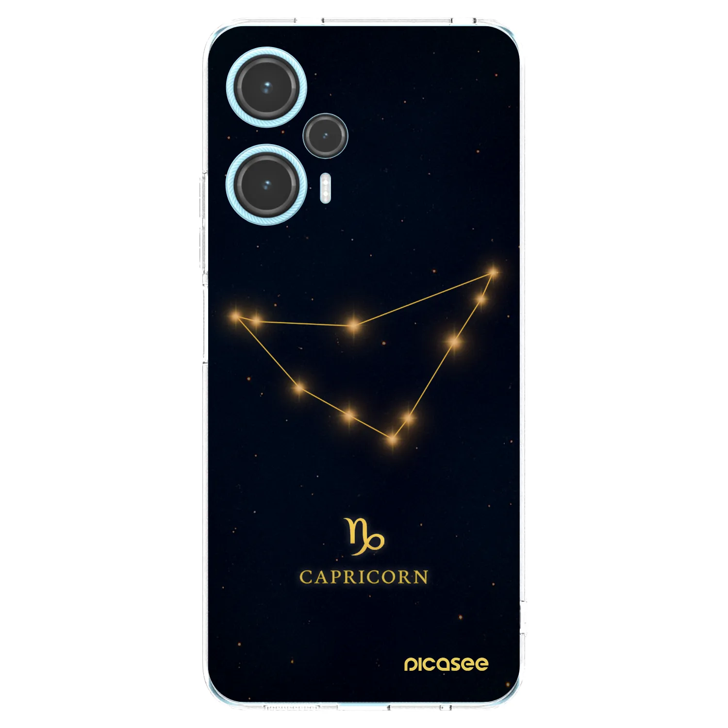 Picasee Xiaomi Poco F5 Hülle - Transparentes Silikon - CAPRICORN