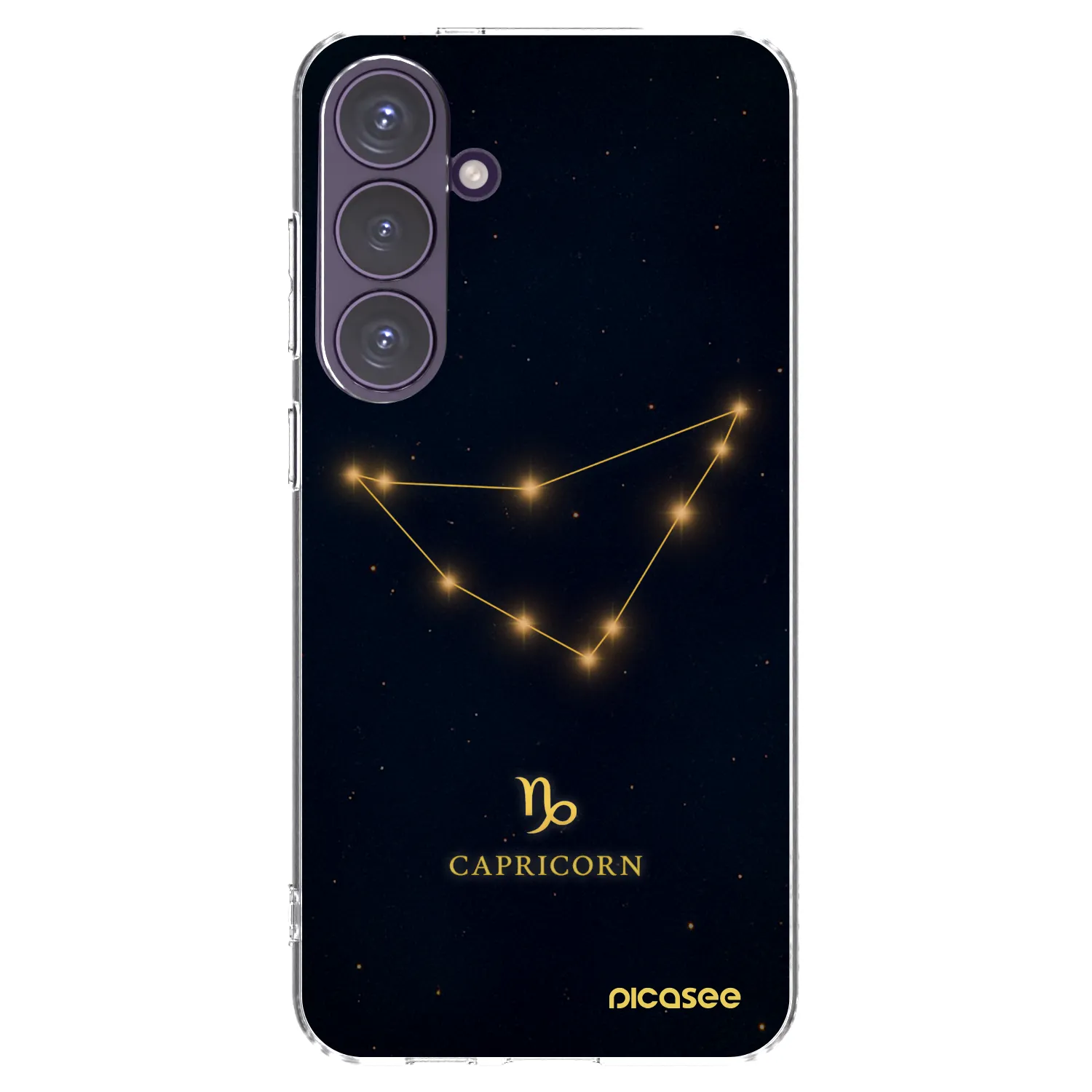 Picasee Samsung Galaxy S24+ S926B 5G Hülle - Transparentes Silikon - CAPRICORN