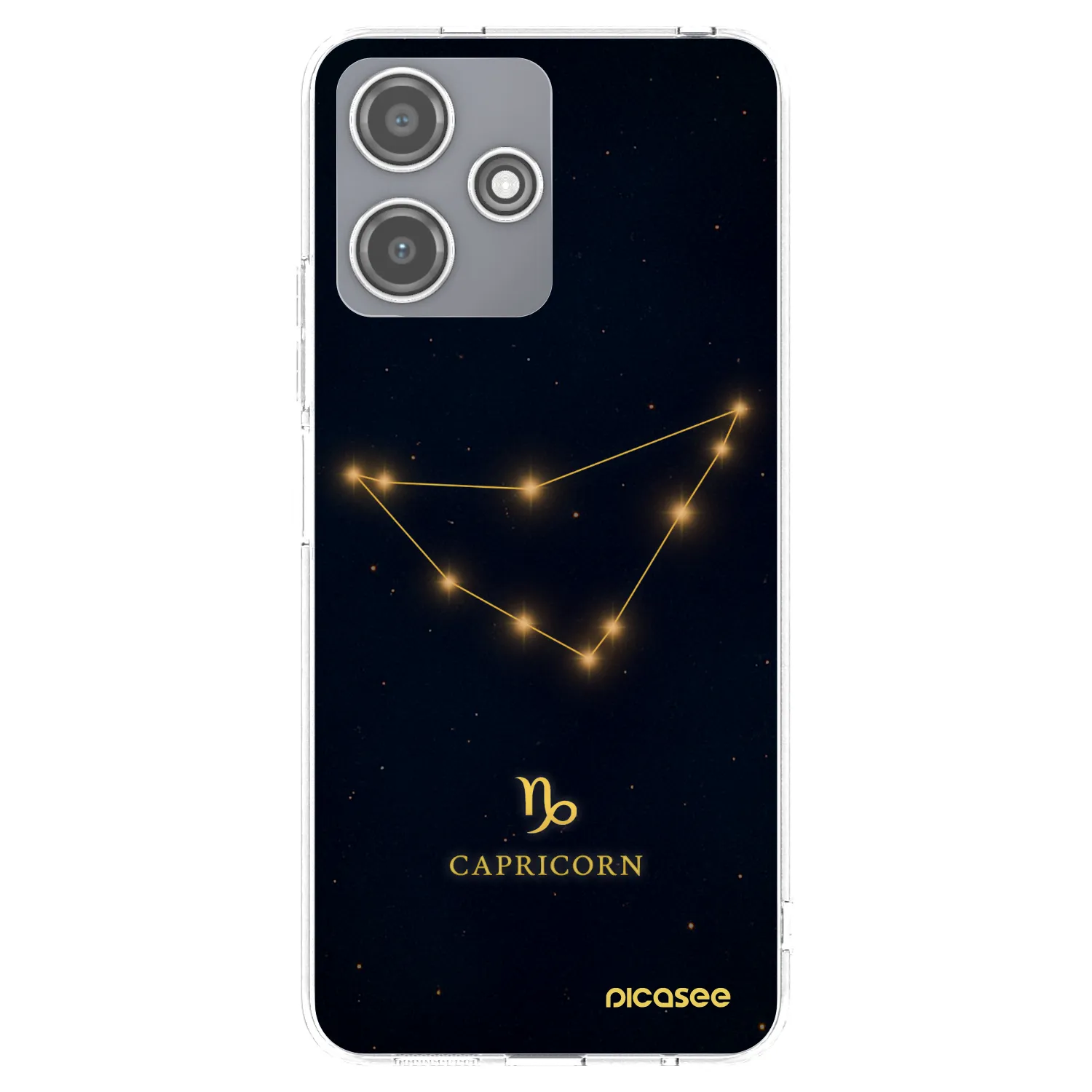 Picasee Xiaomi Redmi 12 5G Hülle - Transparentes Silikon - CAPRICORN