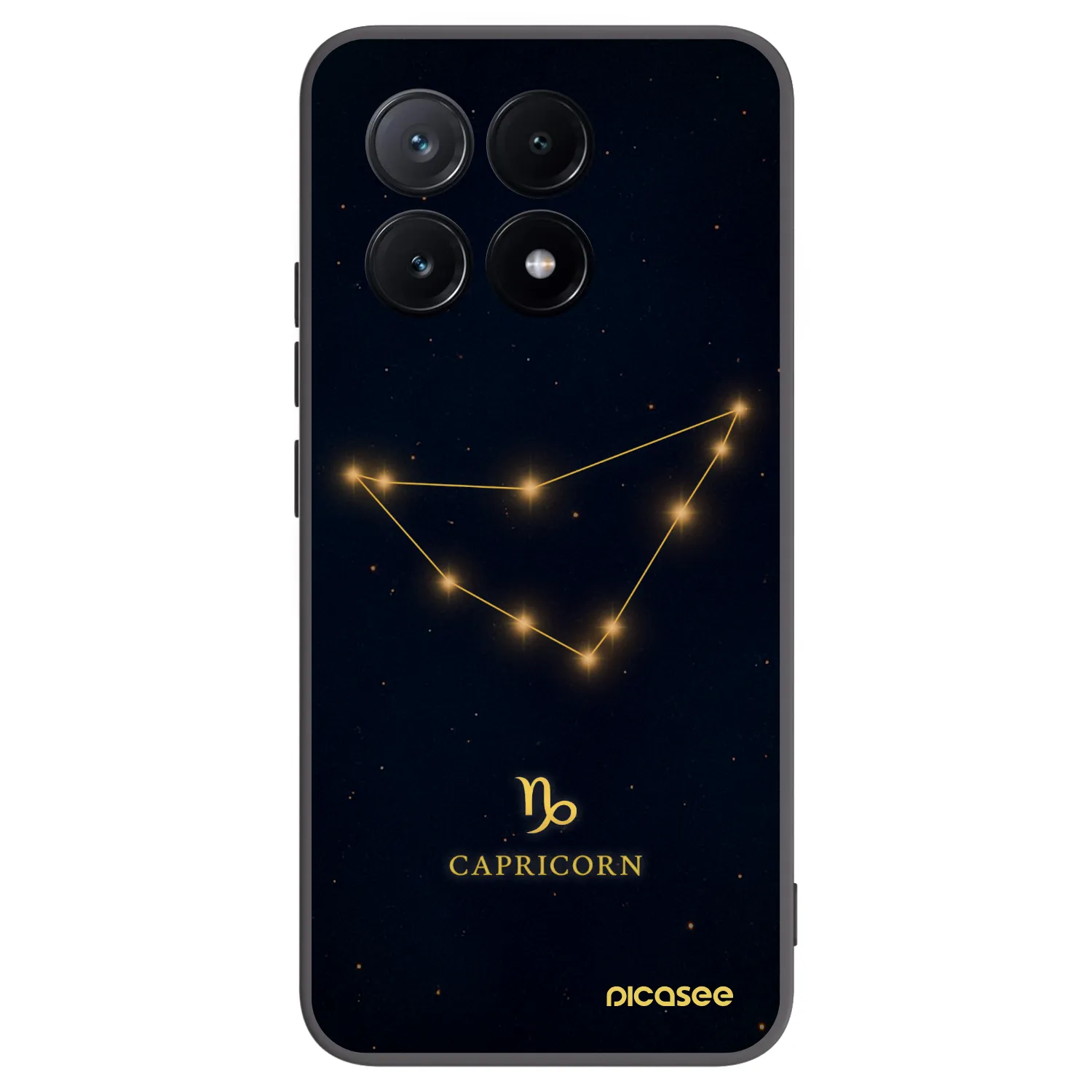 Picasee Xiaomi Poco X6 Pro Hülle - Schwarzes Silikon - CAPRICORN