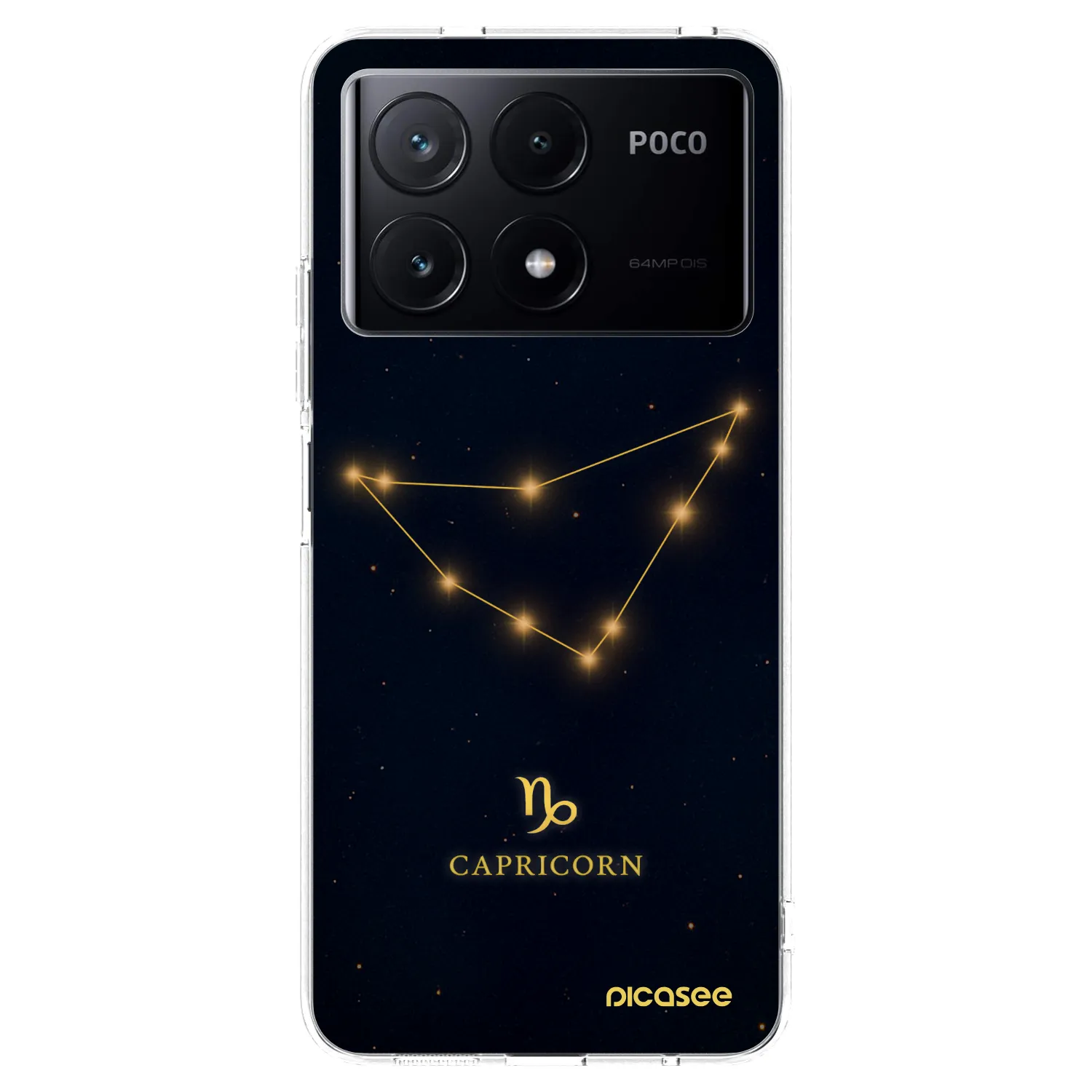 Picasee Xiaomi Poco X6 Pro Hülle - Transparentes Silikon - CAPRICORN