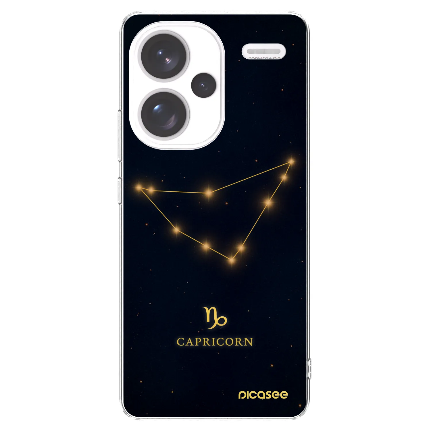 Picasee Xiaomi Redmi Note 13 Pro+ 5G Hülle - Transparentes Silikon - CAPRICORN