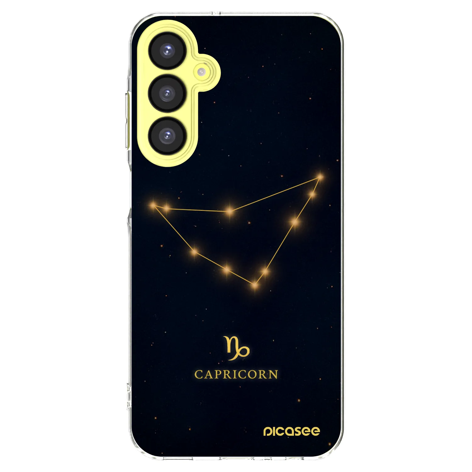 Picasee Samsung Galaxy A25 A256B 5G Hülle - Transparentes Silikon - CAPRICORN