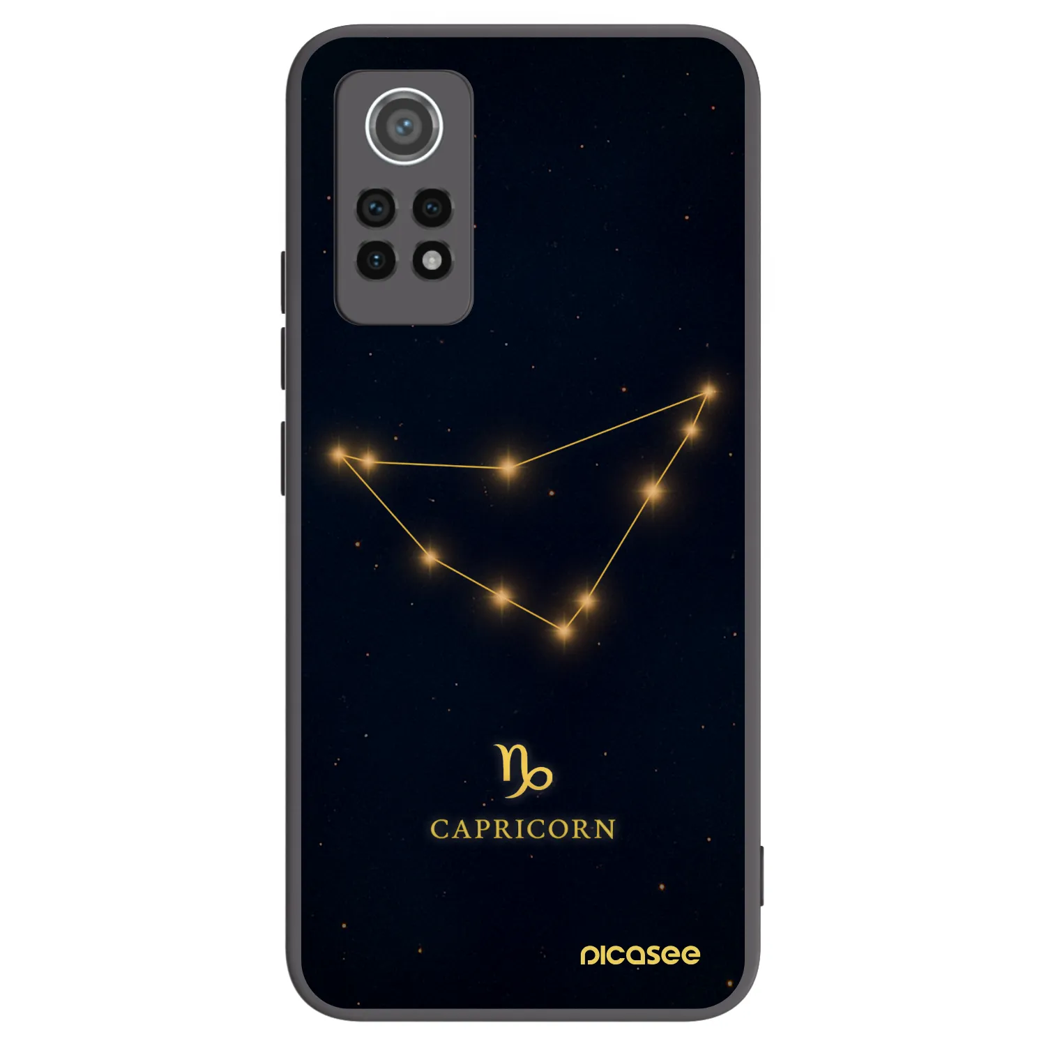 Picasee Xiaomi Redmi Note 12 Pro 4G Hülle - Schwarzes Silikon - CAPRICORN