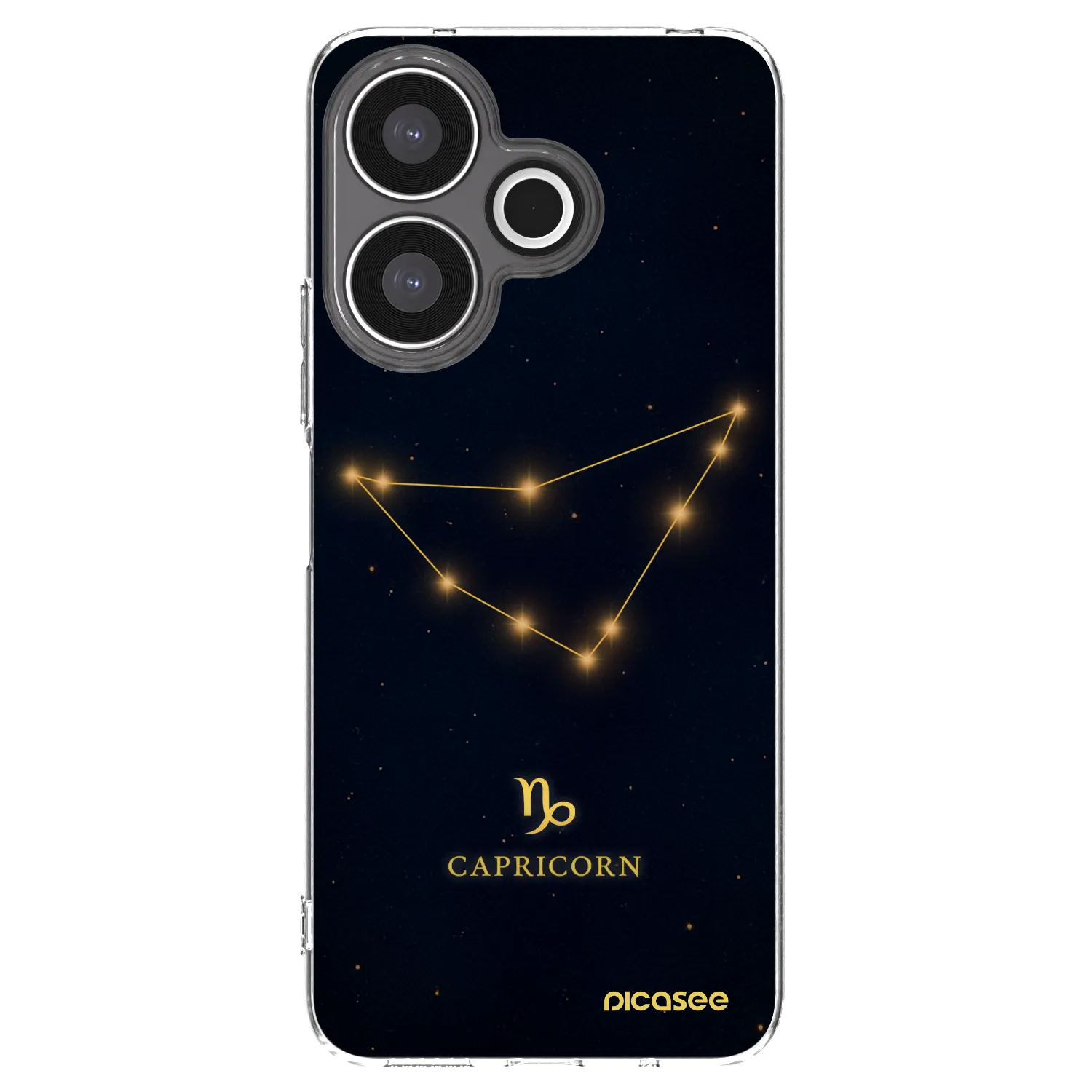 Picasee Xiaomi Redmi 13 4G Hülle - Transparentes Silikon - CAPRICORN