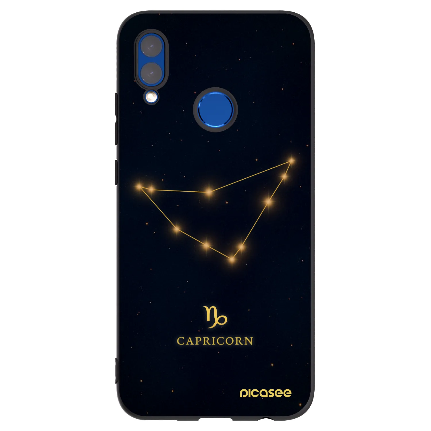 Picasee Huawei P Smart 2019 Hülle - Schwarzes Silikon - CAPRICORN