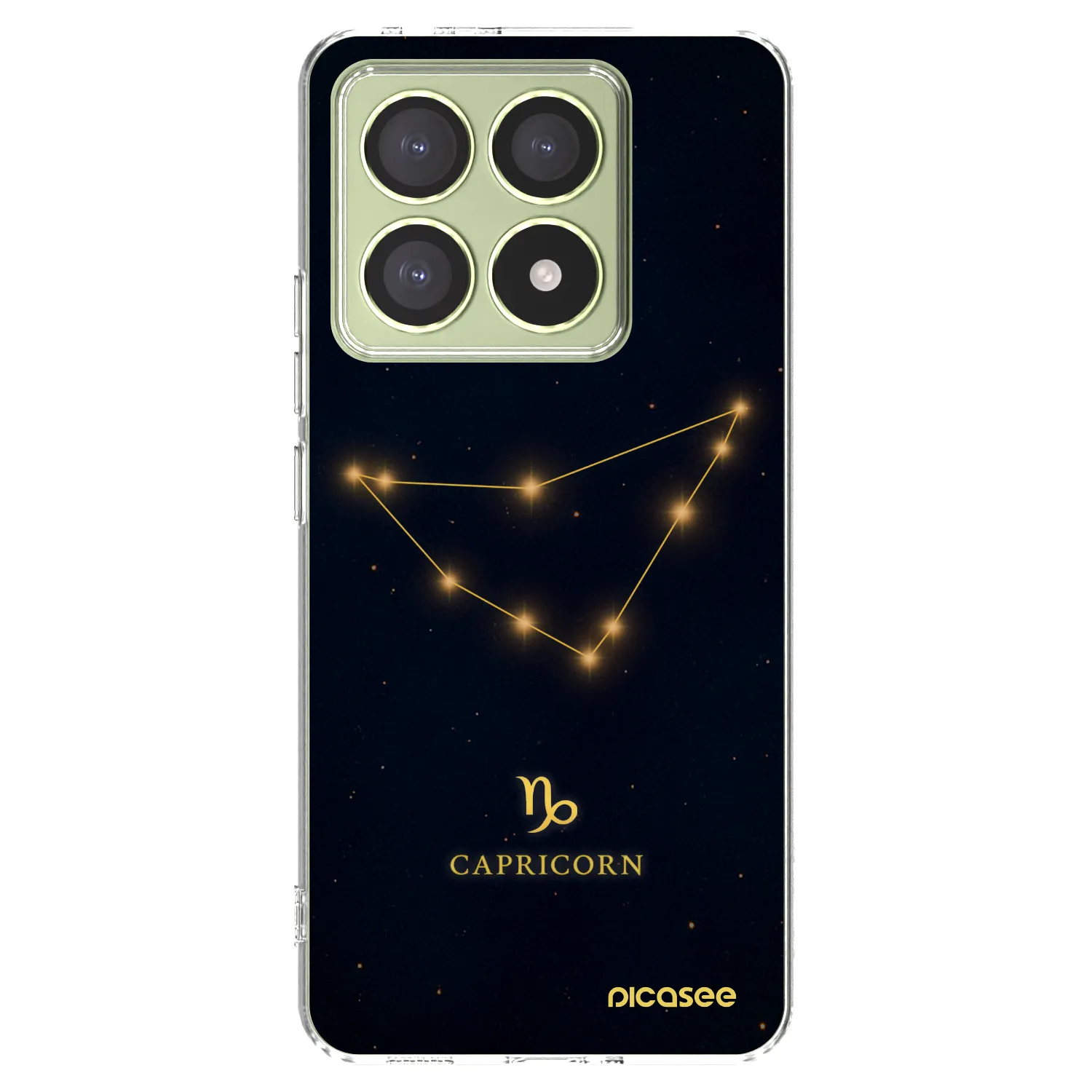 Picasee Xiaomi 14T Hülle - Transparentes Silikon - CAPRICORN