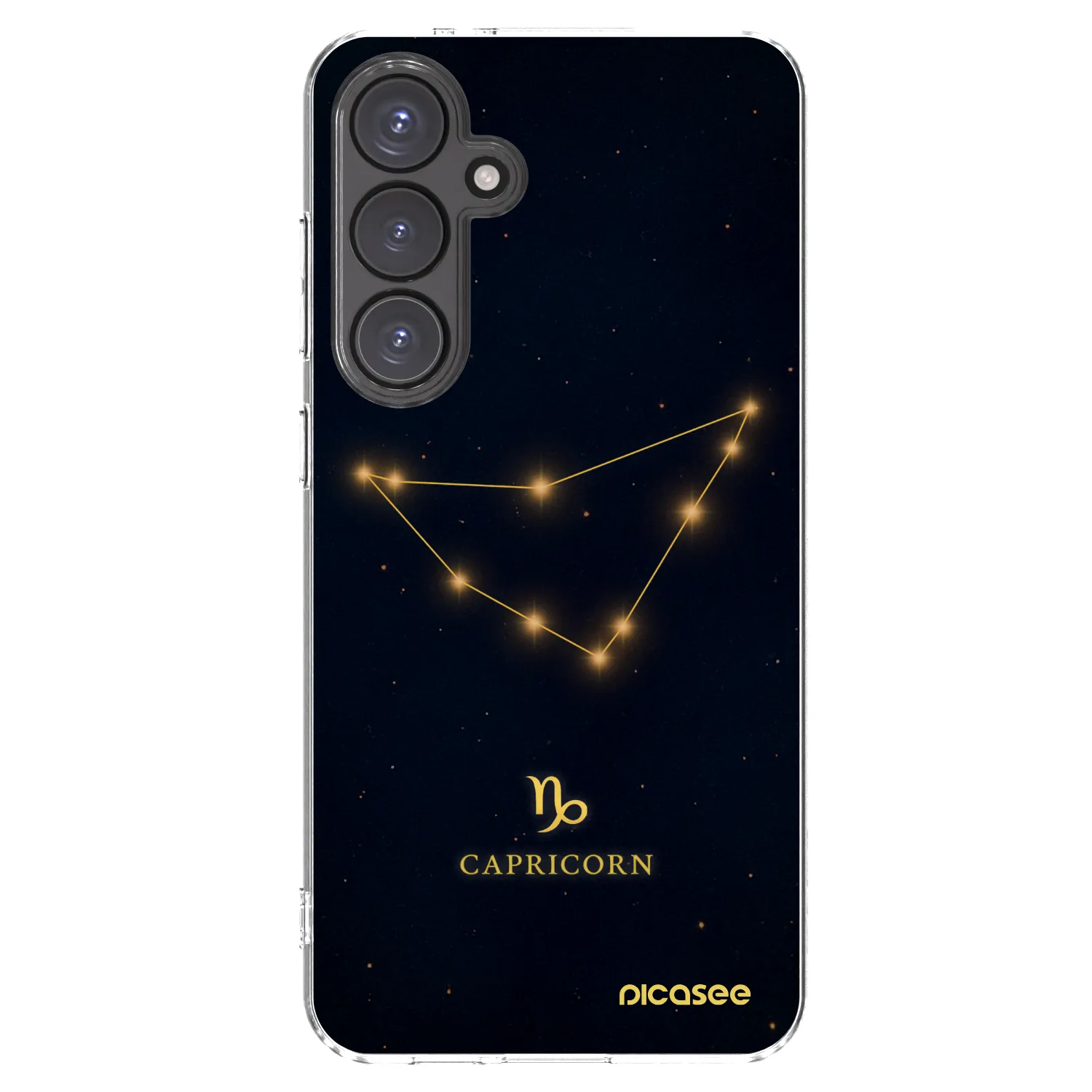 Picasee Samsung Galaxy S24 FE S721B Hülle - Transparentes Silikon - CAPRICORN
